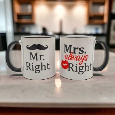 Σετ κούπες - Mr Right & Mrs...